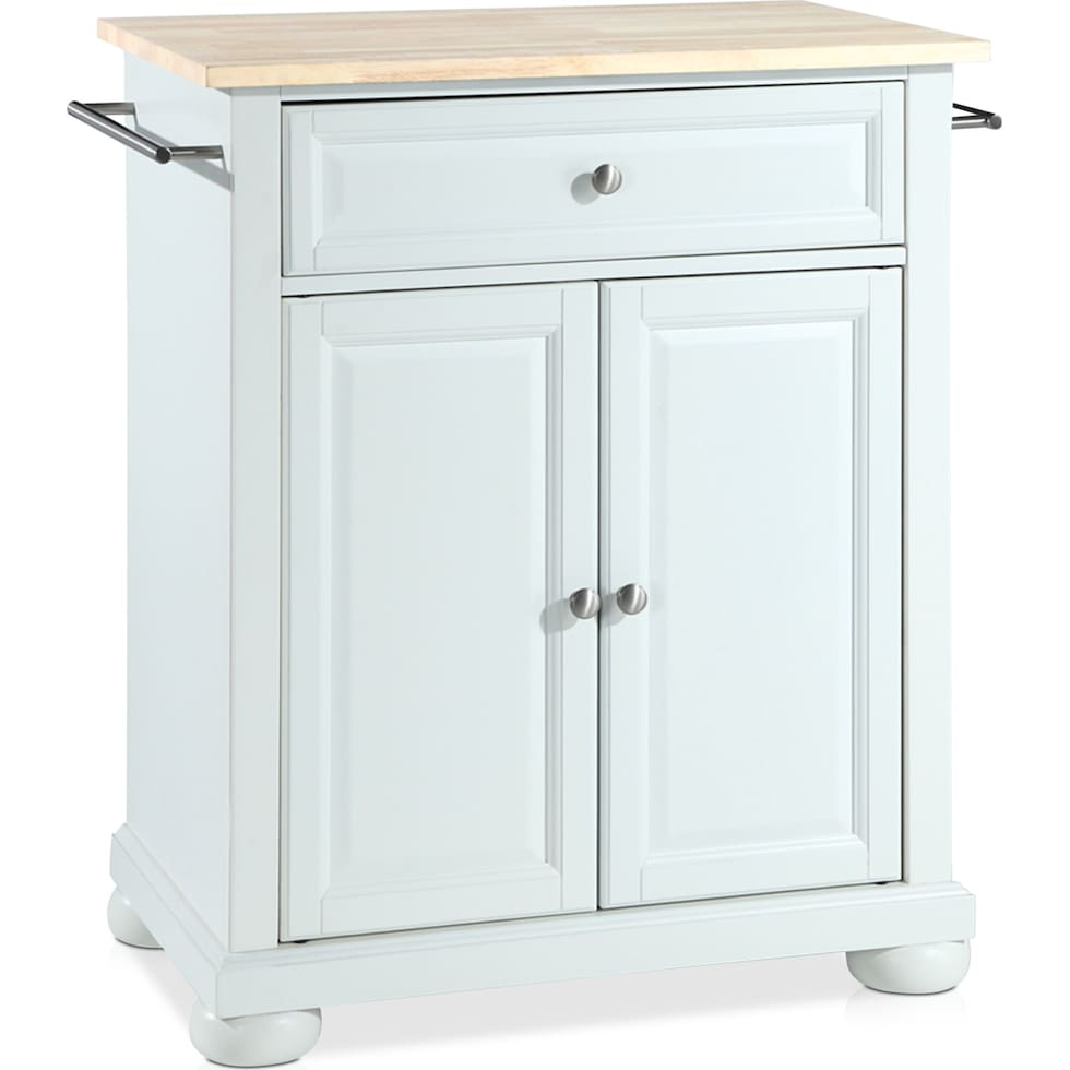 alina white kitchen island   
