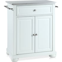 alina white kitchen island   