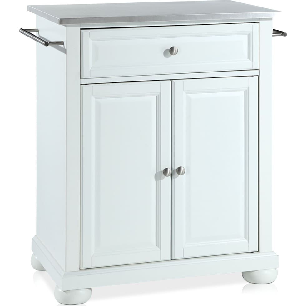 alina white kitchen island   