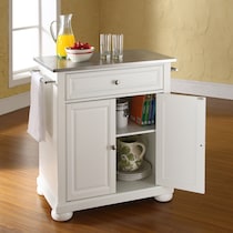 alina white kitchen island   