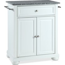 alina white kitchen island   