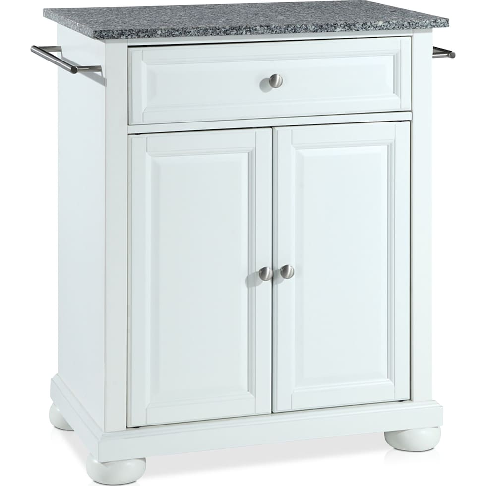 alina white kitchen island   