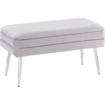alistair chrome silver bench   