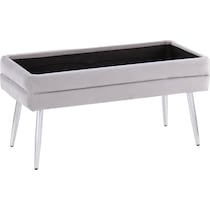 alistair chrome silver bench   