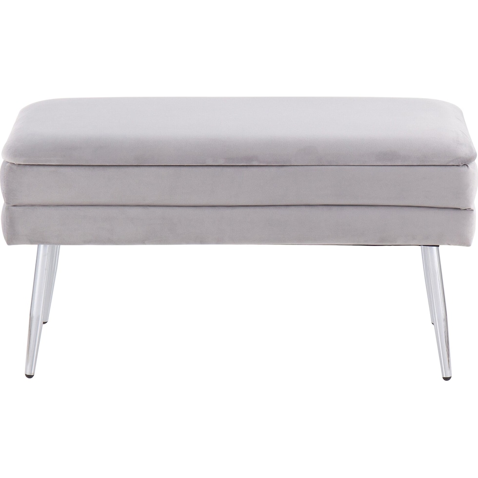 alistair chrome silver bench   
