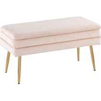 alistair gold cream bench   