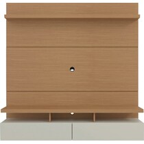 alister light brown entertainment wall unit   
