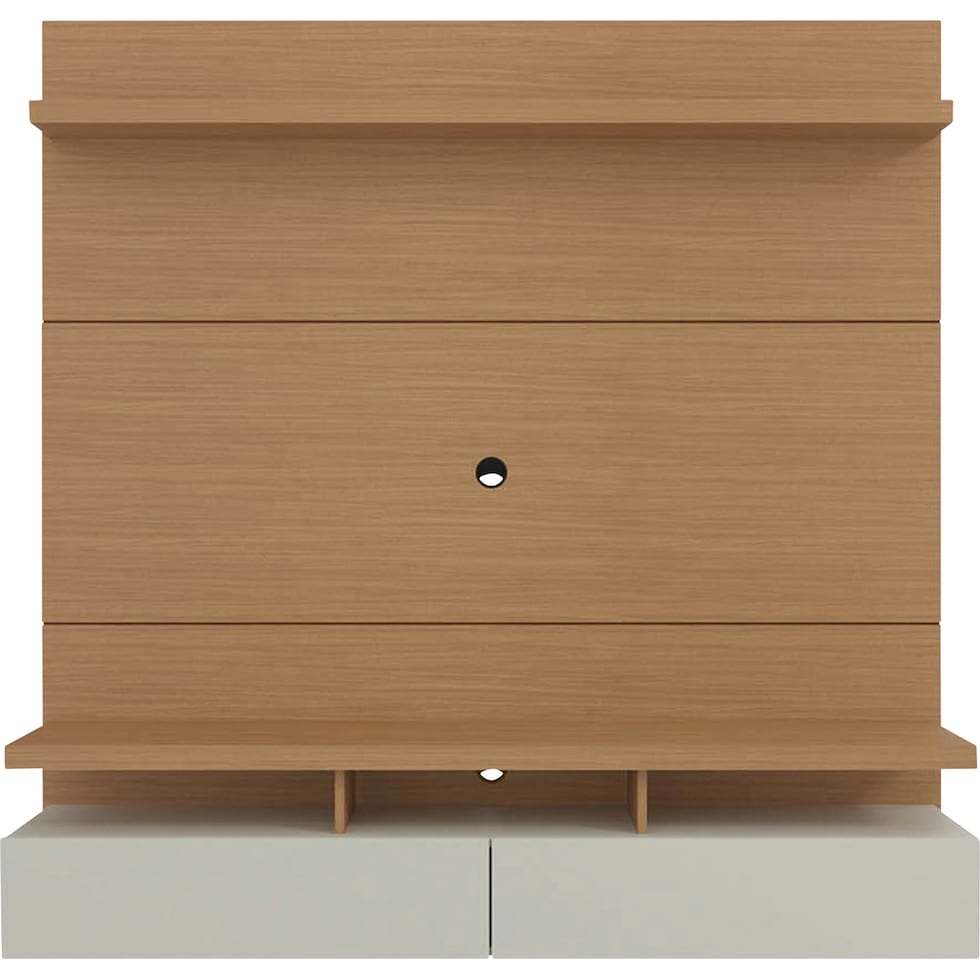 alister light brown entertainment wall unit   