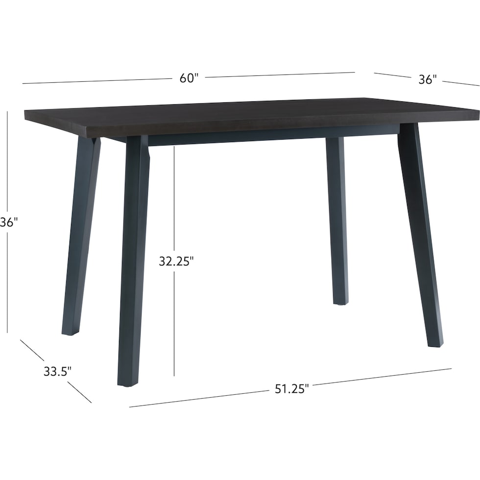 aliza blue counter height table   