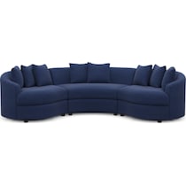 allegra blue sectional   