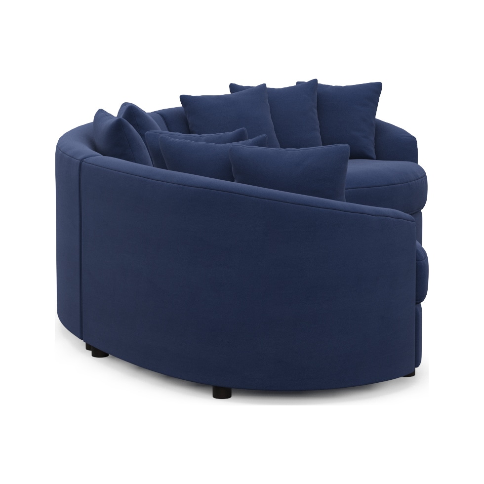 allegra blue sectional   