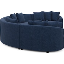 allegra blue sectional   