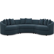 allegra blue sectional   