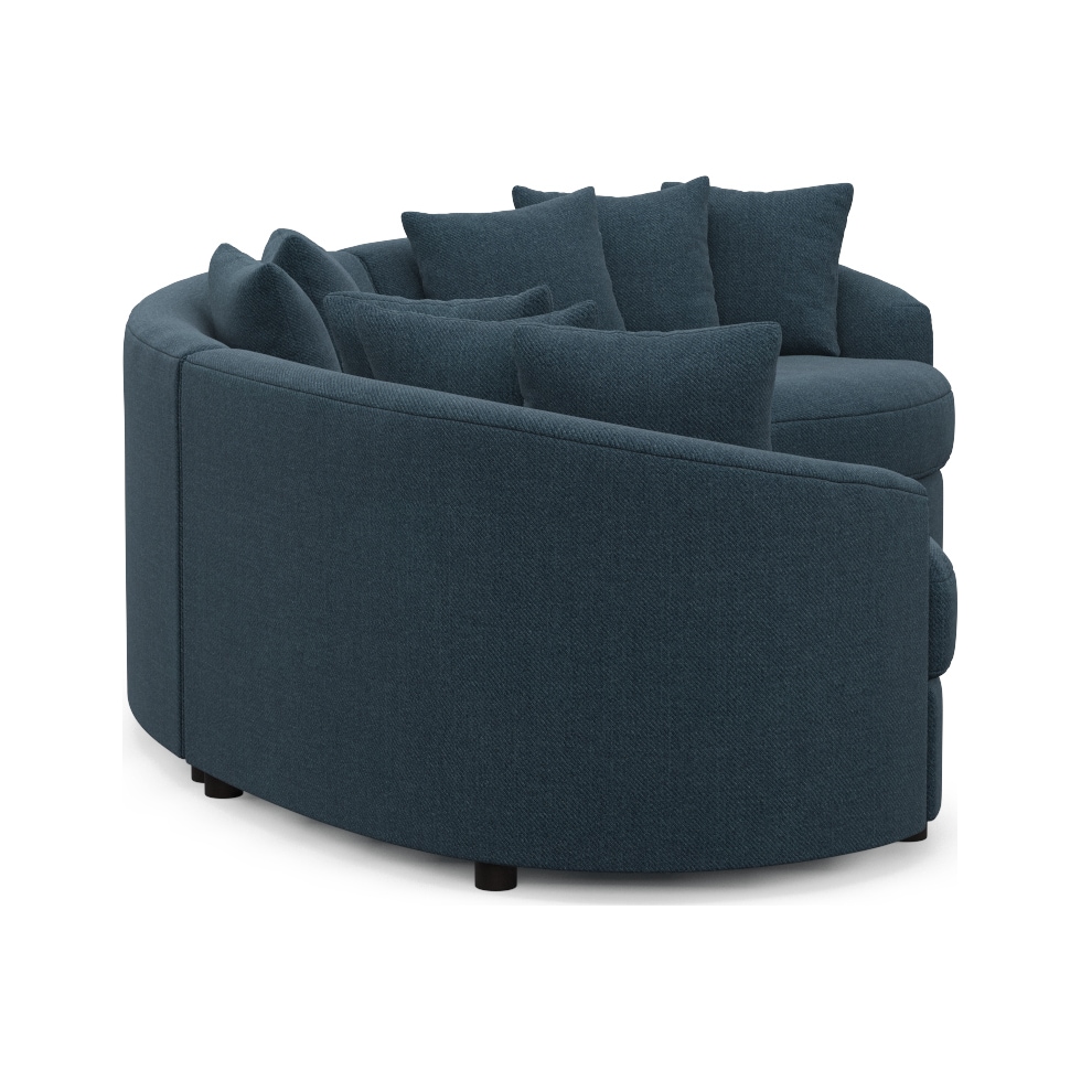 allegra blue sectional   