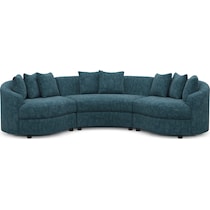 allegra blue sectional   