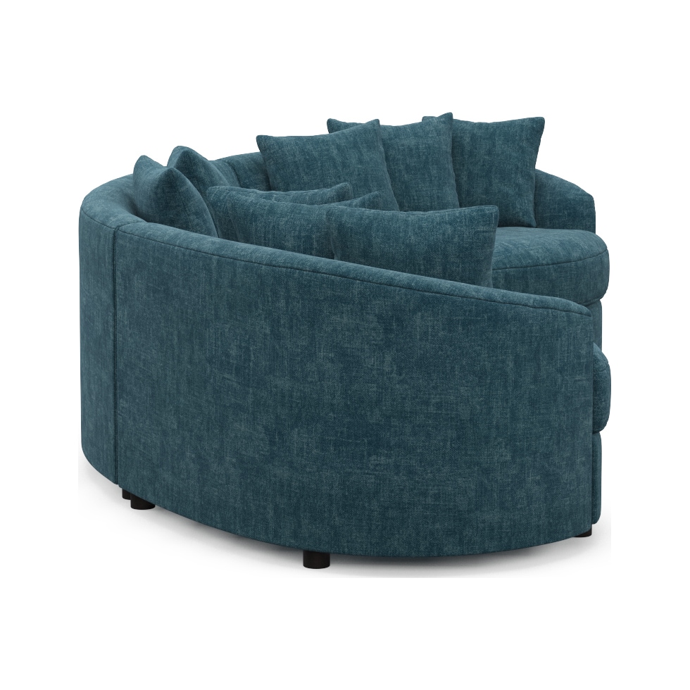 allegra blue sectional   