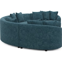 allegra blue sectional   