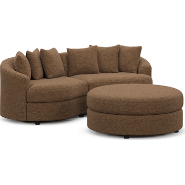 Allegra 2-Piece Sectional and Ottoman