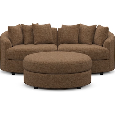 Allegra 2-Piece Sectional and Ottoman