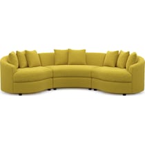 allegra gold sectional   