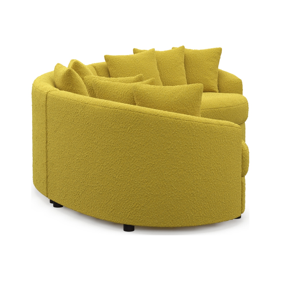 allegra gold sectional   