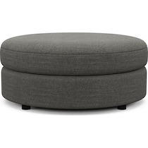 allegra gray ottoman   