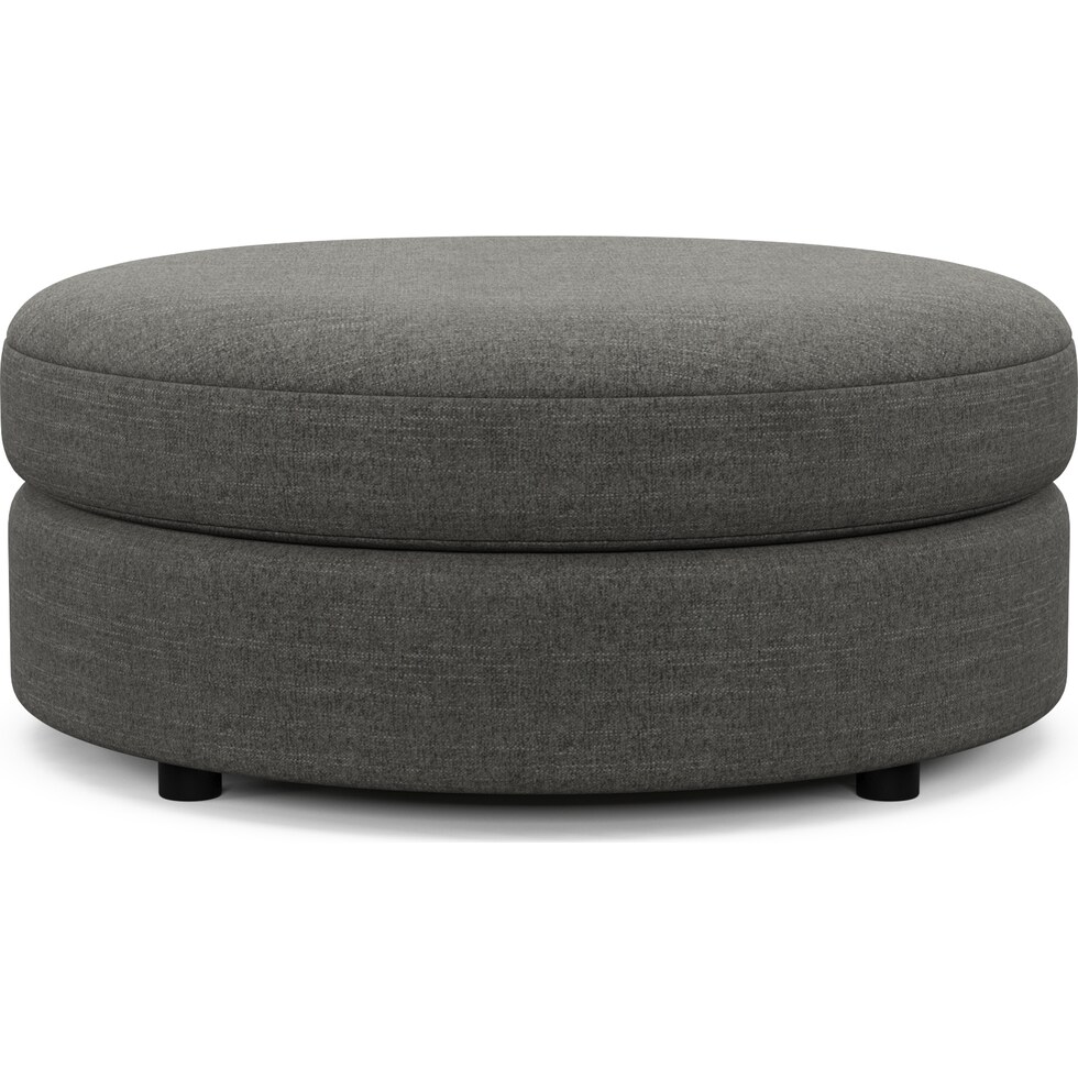 allegra gray ottoman   