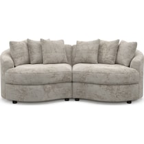 allegra gray sectional   