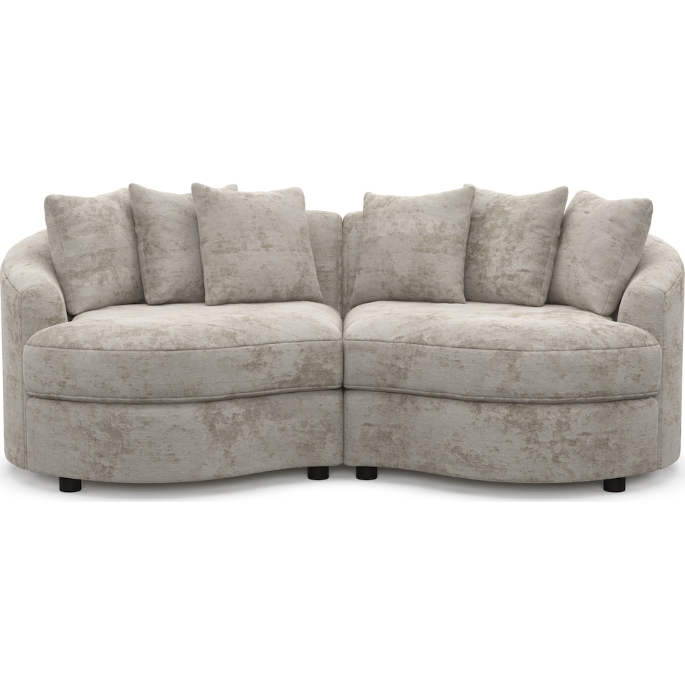 allegra gray sectional   