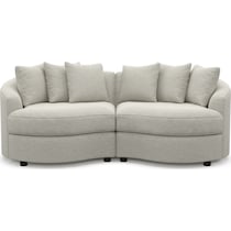 allegra gray sectional   
