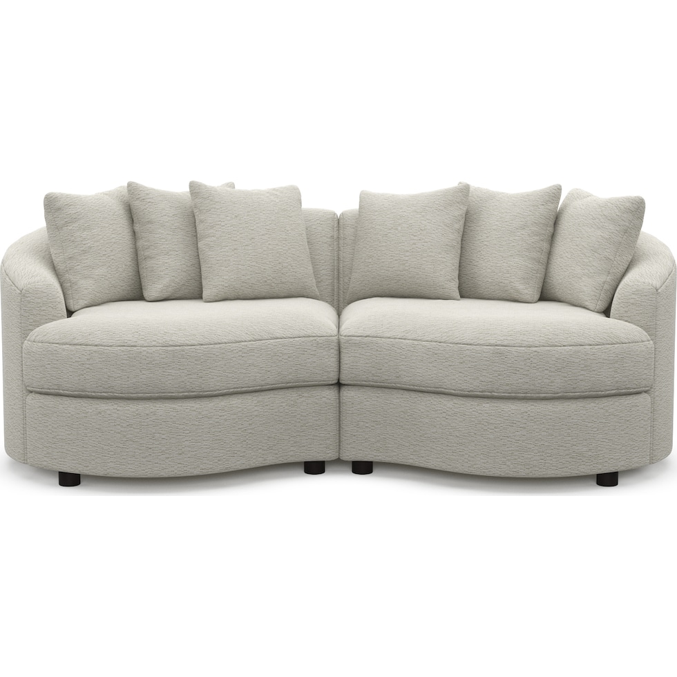 allegra gray sectional   