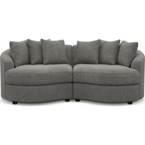 allegra gray sectional   