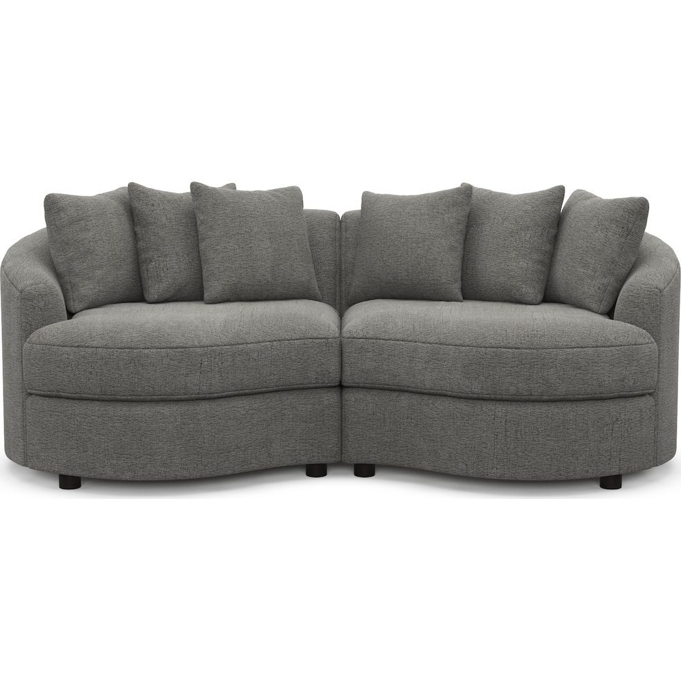 allegra gray sectional   