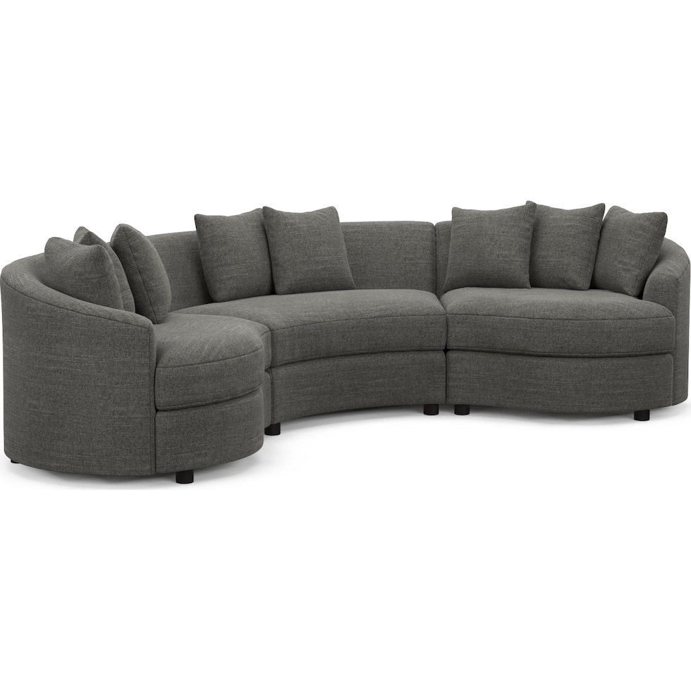 allegra gray sectional   