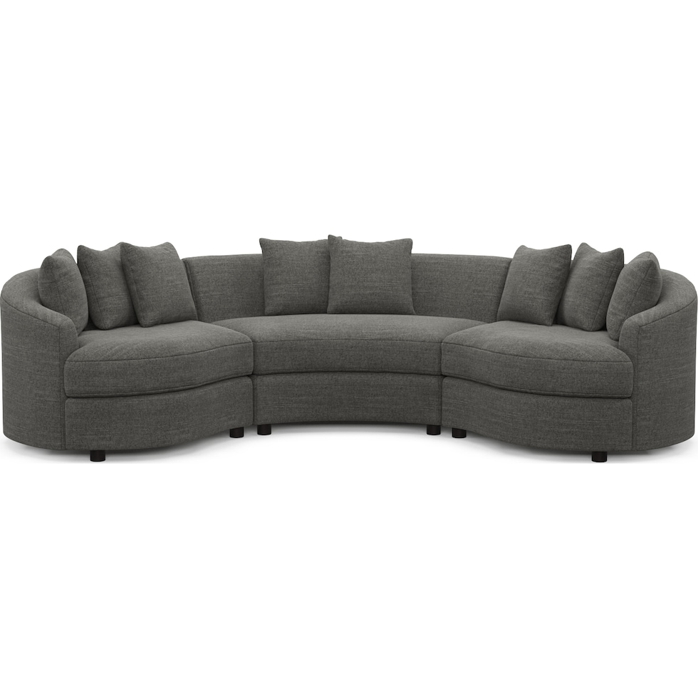 allegra gray sectional   