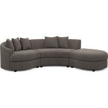 allegra gray sectional   