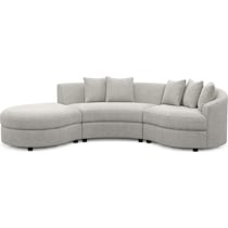 allegra gray sectional   