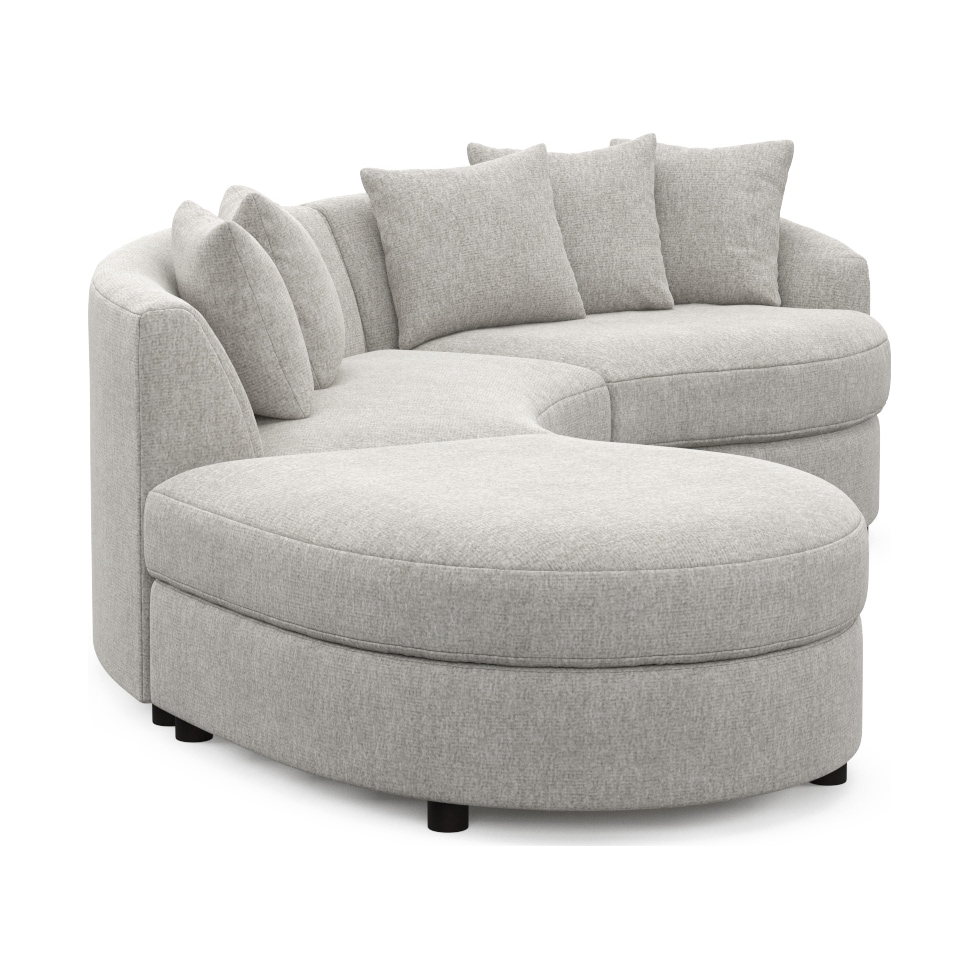 allegra gray sectional   