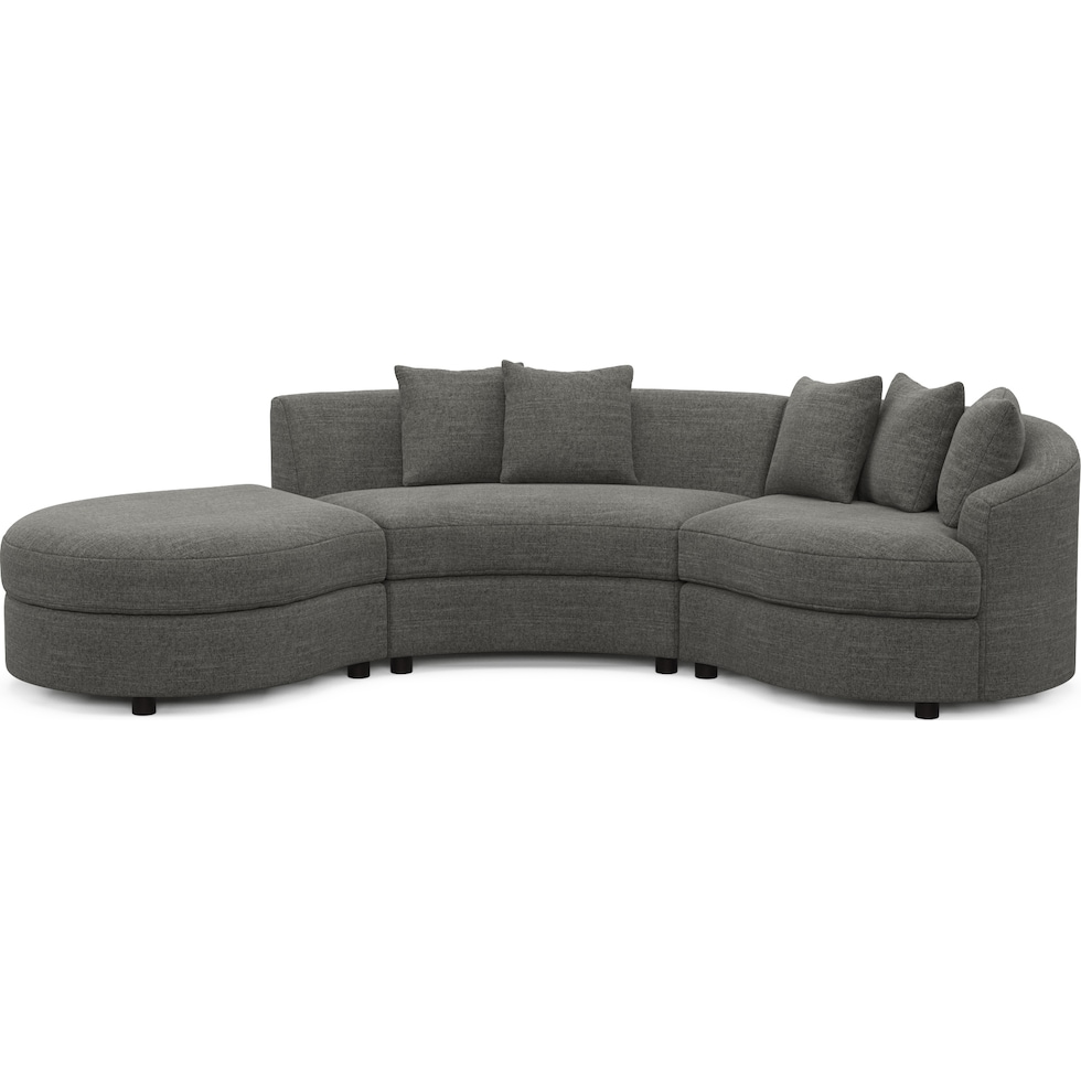 allegra gray sectional   