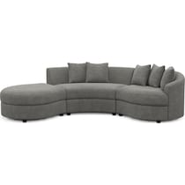 allegra gray sectional   