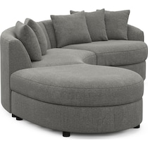 allegra gray sectional   
