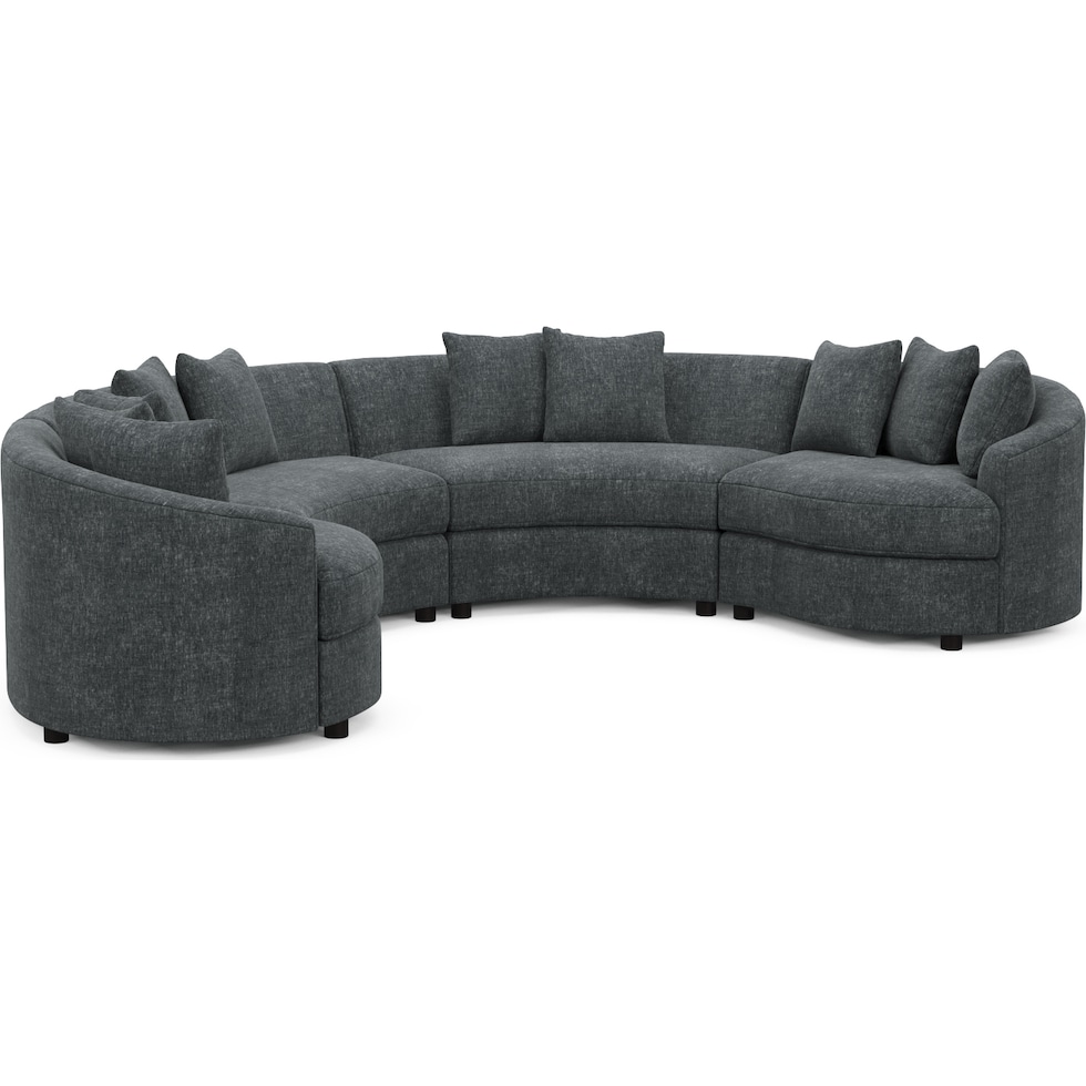 allegra gray sectional   