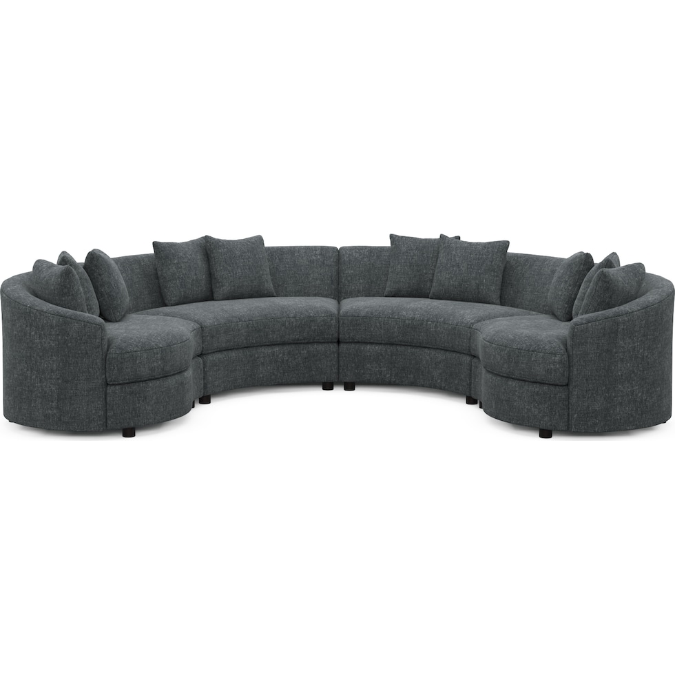 allegra gray sectional   