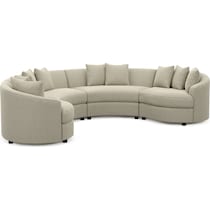 allegra gray sectional   