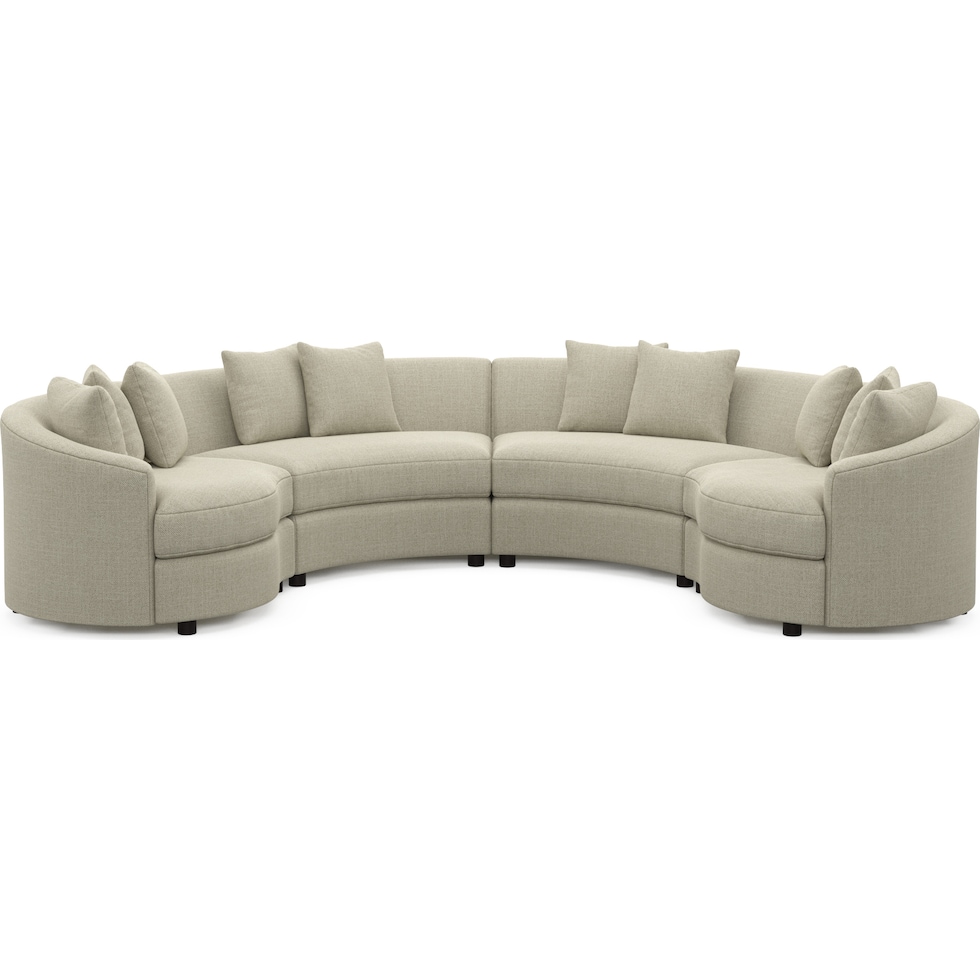 allegra gray sectional   