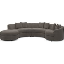 allegra gray sectional   