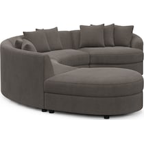 allegra gray sectional   