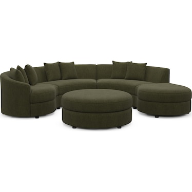 Allegra 4-Piece Sectional with Chaise and Ottoman