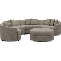 allegra light brown  pc living room   