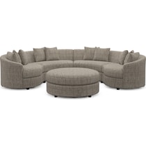 allegra light brown  pc living room   